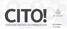 Attēlā norādīts, ka izdevums "Cito!" iznācis 2022. gada decembrī